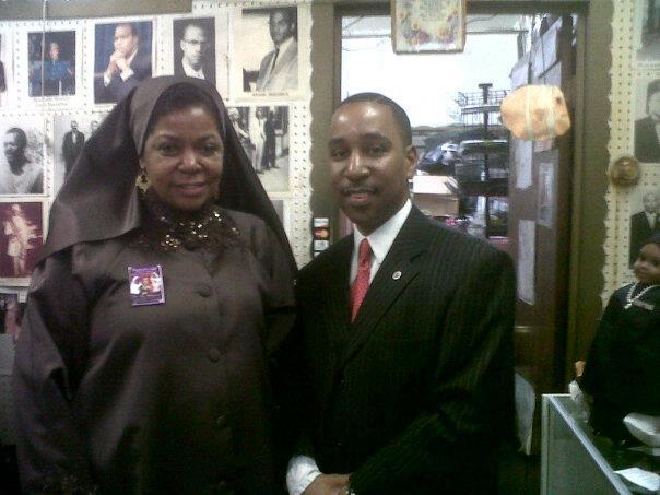 sister Ava Muhammad at the respect for life bookstore in Brooklyn New York